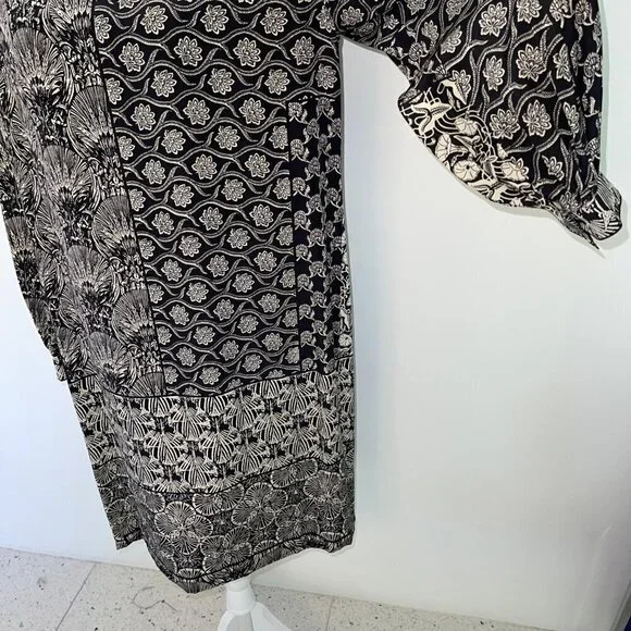 Wayne Kastning For Helga Shift Dress Size 14 Womens Vintage Long Sleeve Lined - Picture 13 of 16